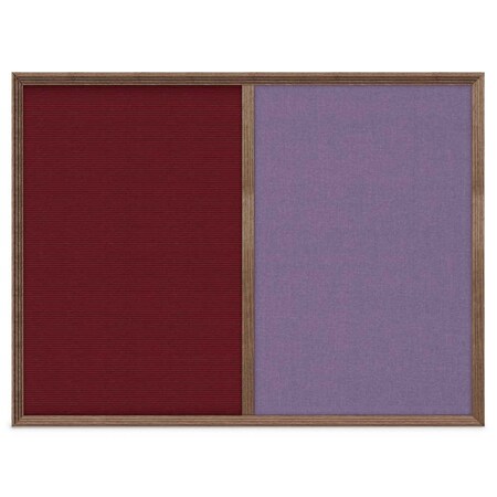 United Visual Products Enclosed Corkboard, 1 Door, 72"x36", 4" Fra, UV3425-SATIN-BLACK UV3425-SATIN-BLACK